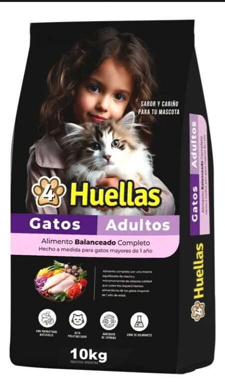 4  HUELLAS GATO ADULTO